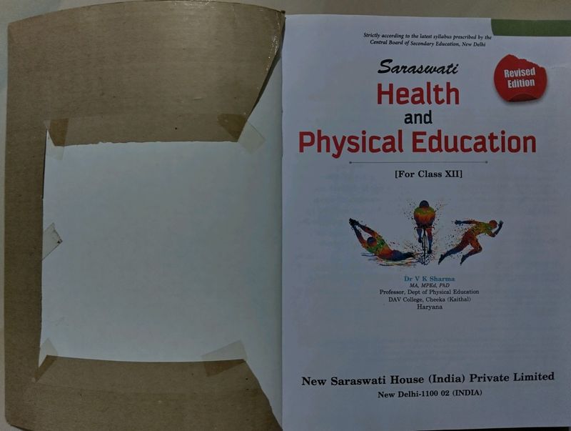 Physical Education PE Book Class 12th Cbse Icse