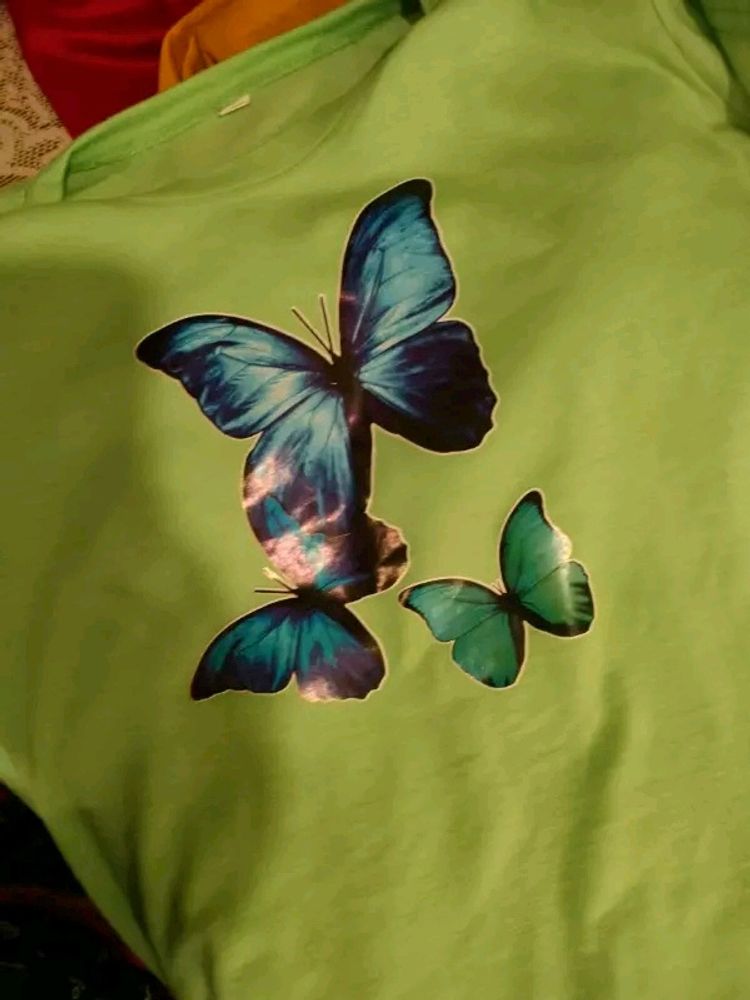 Aster Stylish Butterfly Printed T-shirts.