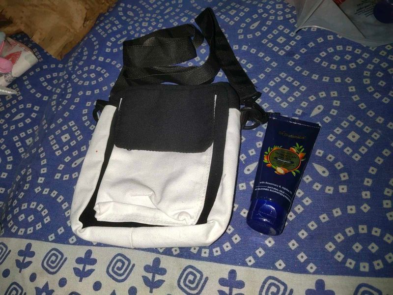 Women Sling Bag And Shampoo Biotanica New