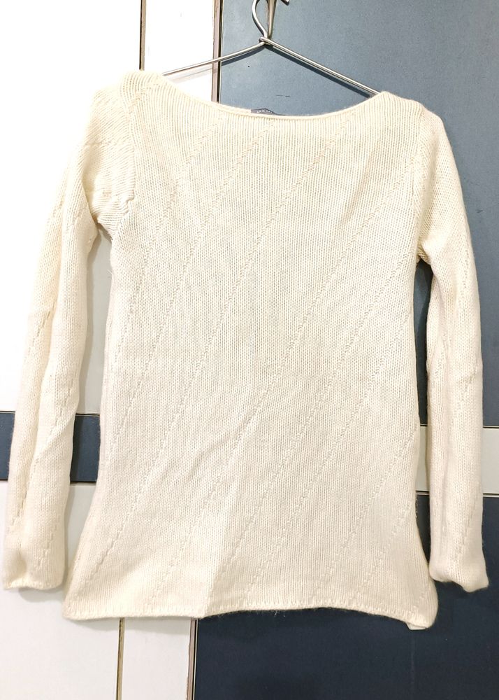 White Woolen Sweater