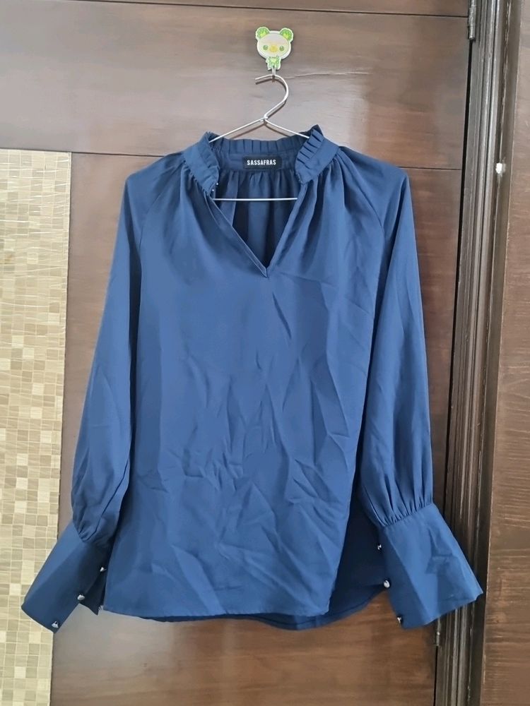 Blue Formal Top