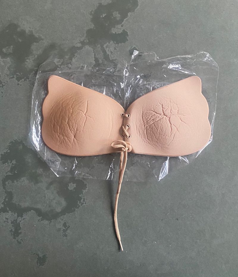 Brown Stick On Bra