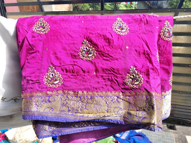 Multi Colour Pink Saree