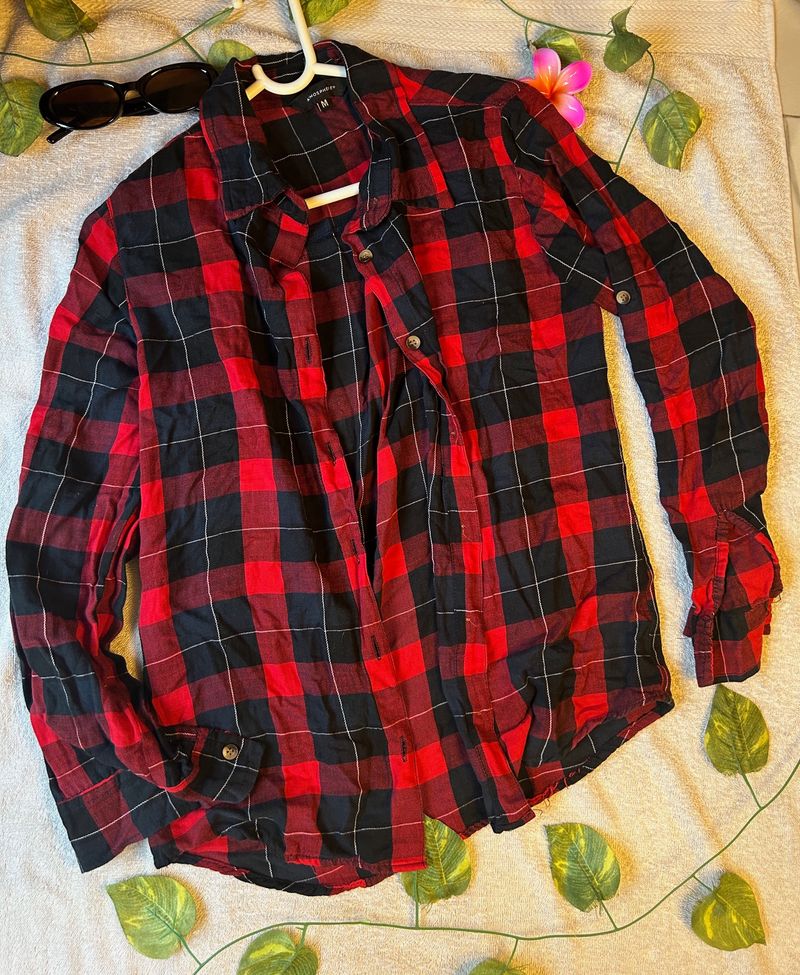 BLACK AND RED casual shirt women