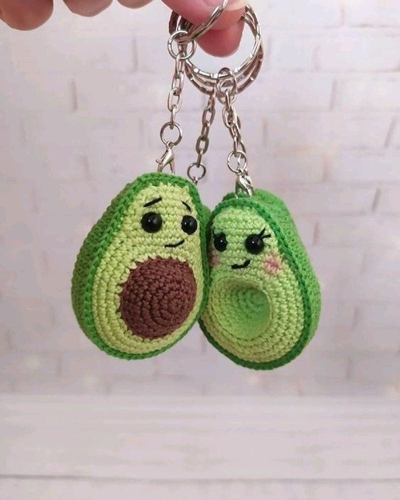 Avocado Keychain