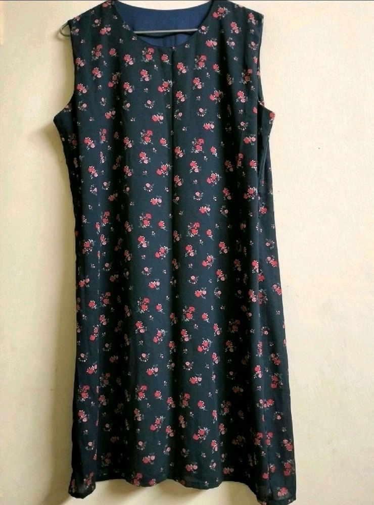 Unused Floral Dress With Belt