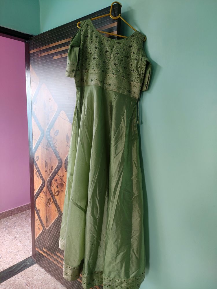 Banarasi Silk Gown For Sale