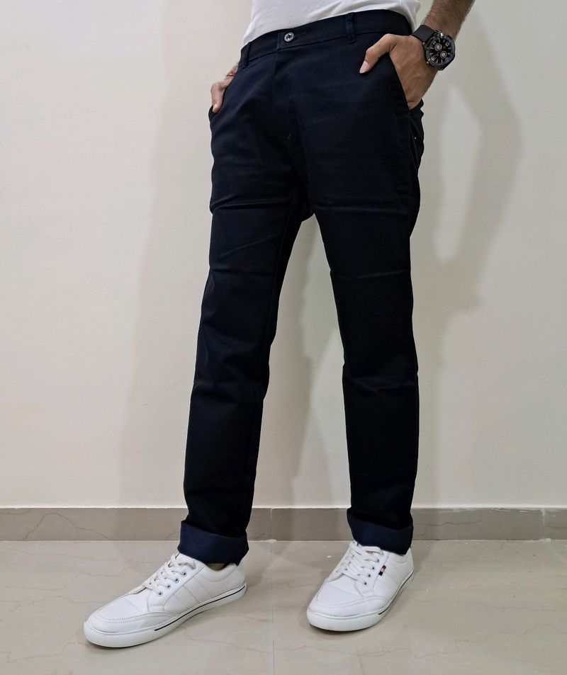 Kaulin 1001 Men's Soft Navy Blue Cotton Trouser