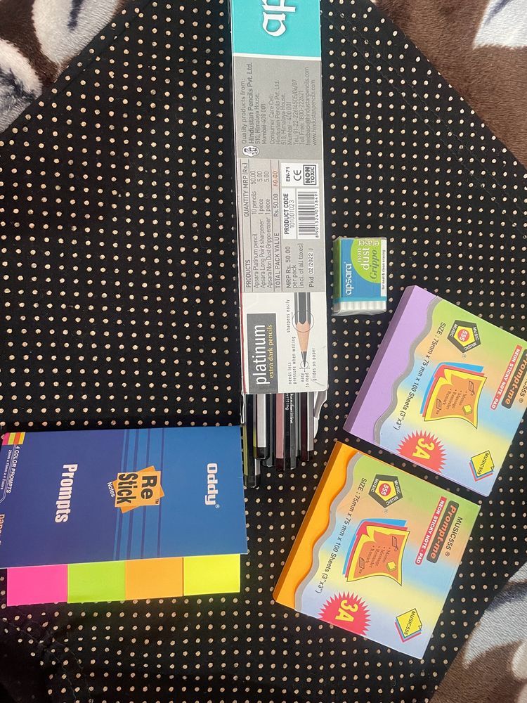 Only 100 Rs All The Stationary Items