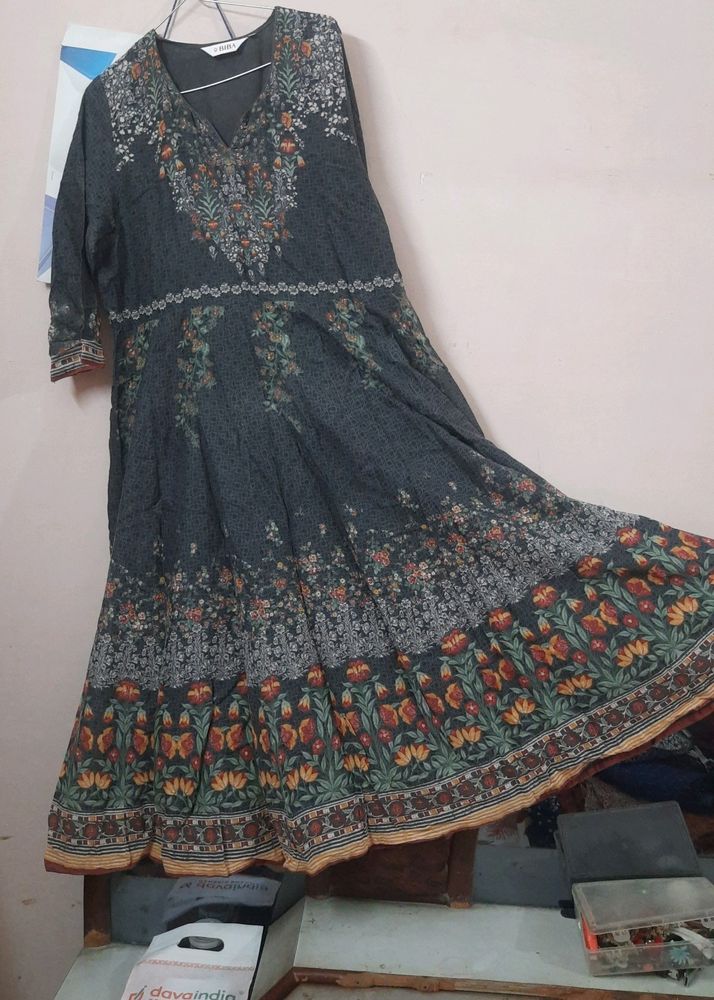 Biba Anarkali Kurta With Dupatta