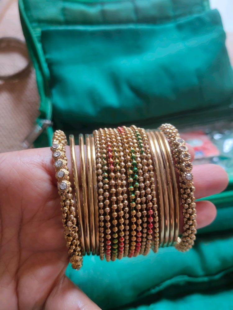 Gold Bangles Set