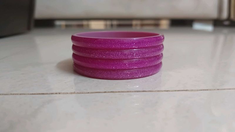 Plastic PINK Bangles