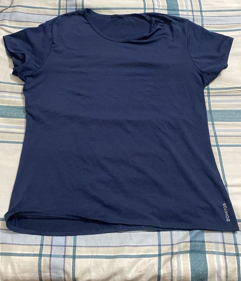 Navy Blue Active Wear T-shirt