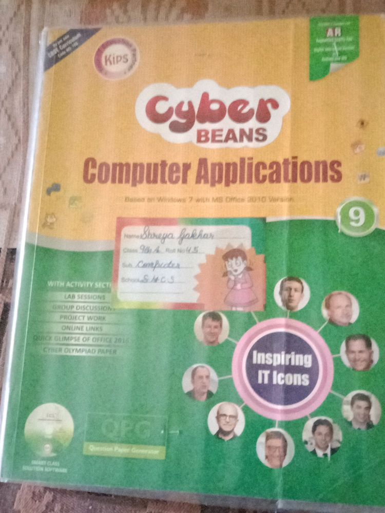 Textbooks | CLASS 9 CYBER BEANS COMPUTER APPLICATIONS | Freeup