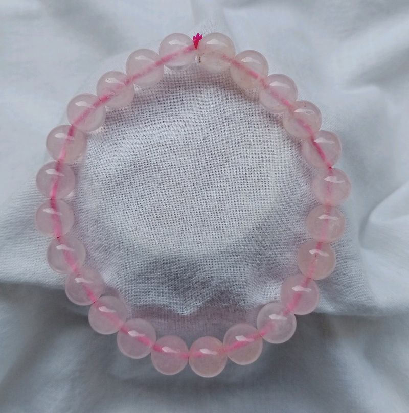 Rose Quartz Crystal Bracelet