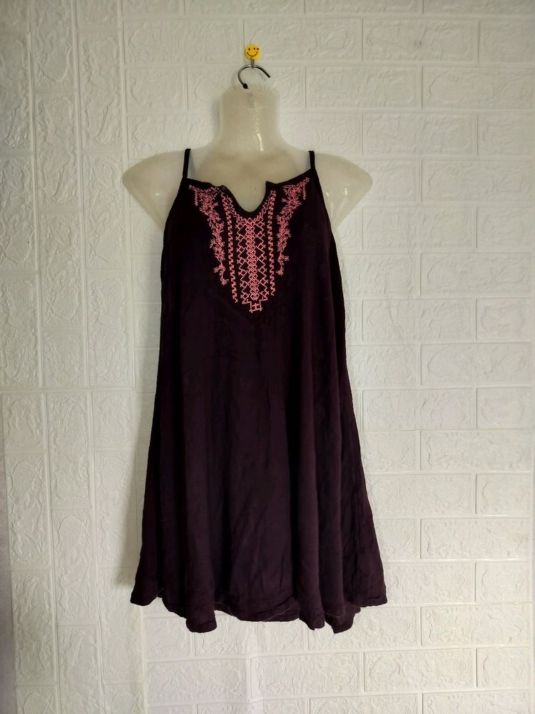 MOSSIMO BURGUNDY DRESS