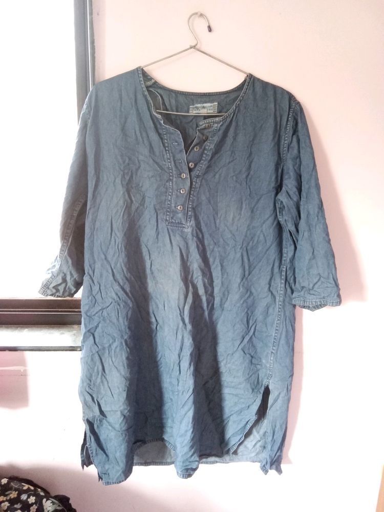 Denim Short Kurti