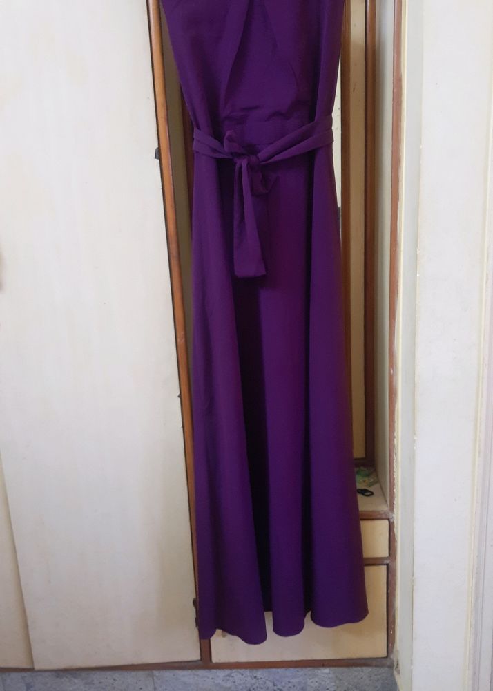 Beautiful Purple Gown Style Dress