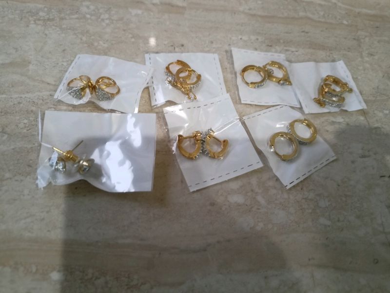 7 Piece Of Small Pairs Earings