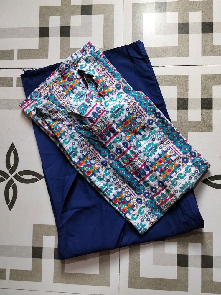 Multicolour Kurti With Palazzo On Sale