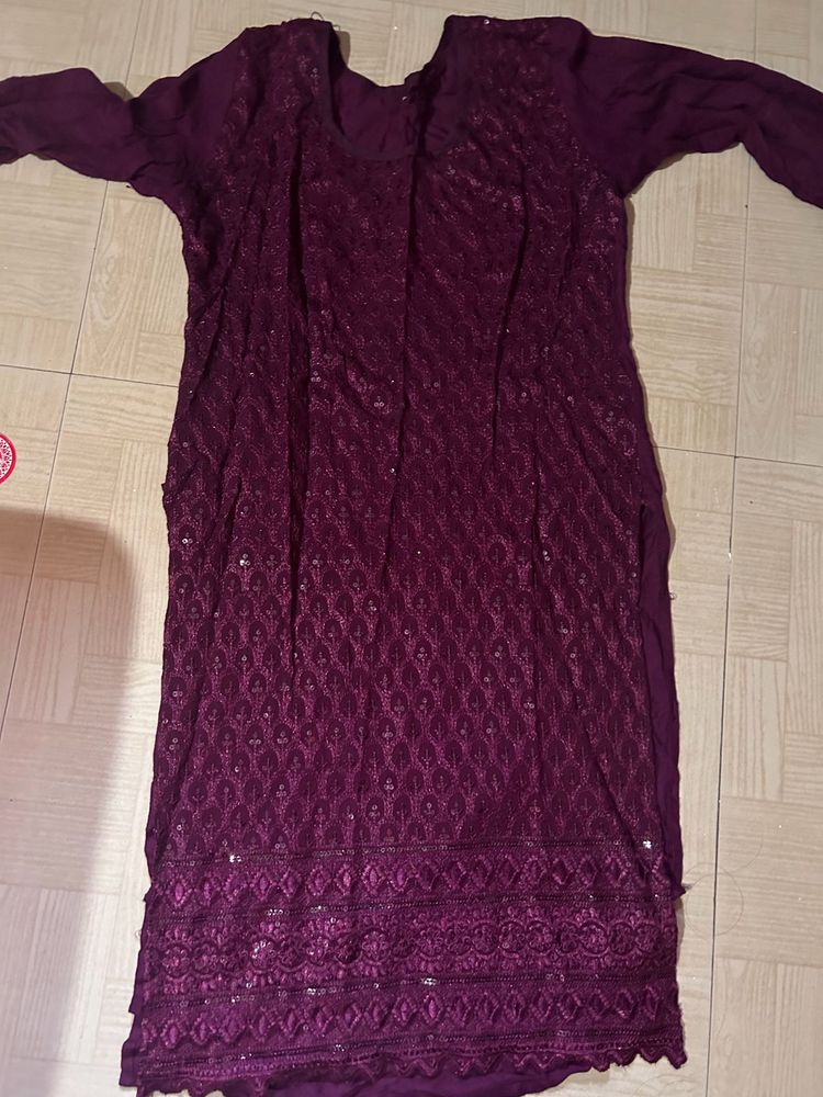 Purple Chicken Style Kurta