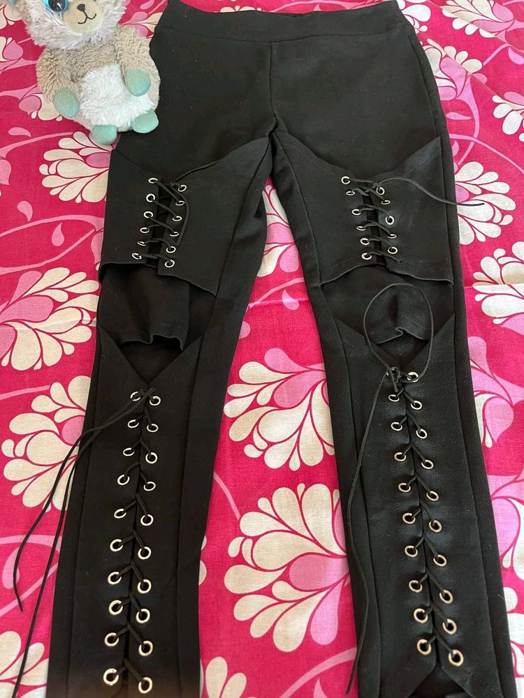 Black Stretchable Jeggings/ Trouser