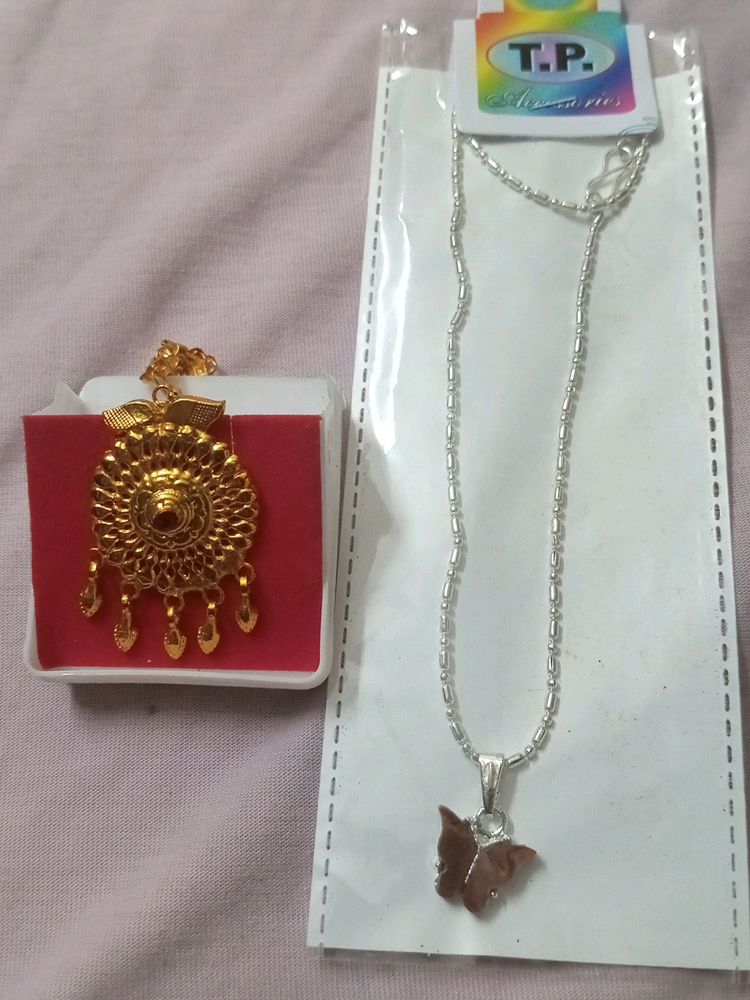 New Stylish Golden Mangtika With Chain