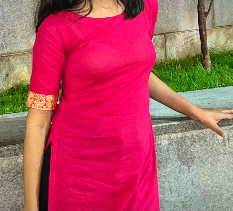 Pink Kurta