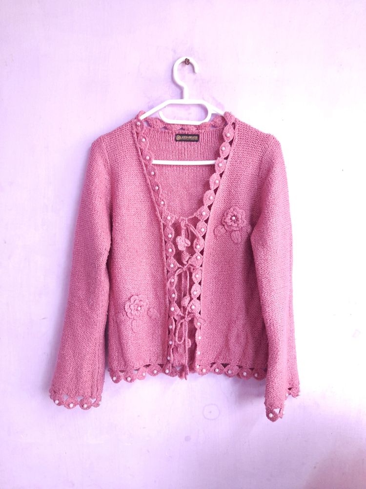 Pink Knitted Sweater