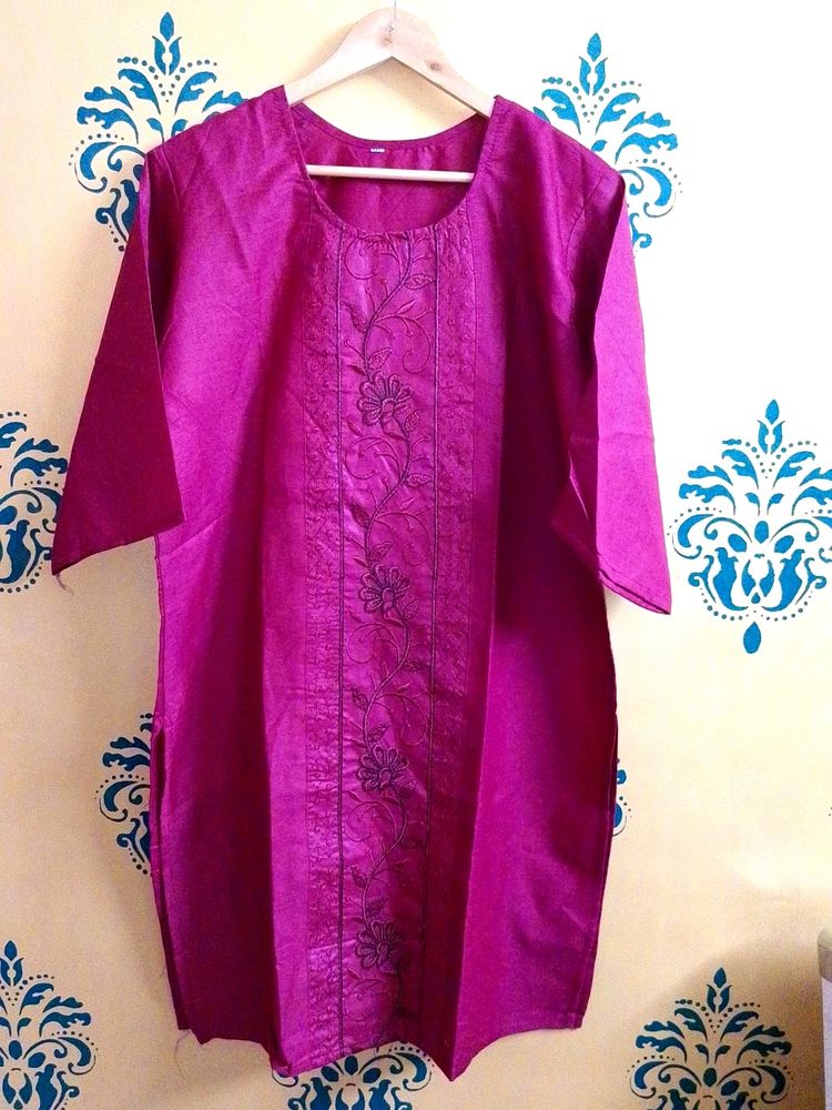 Embroidery Work Kurta 3XL