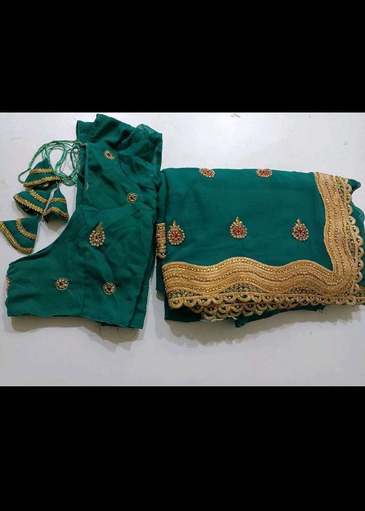 Diamond Work Saree