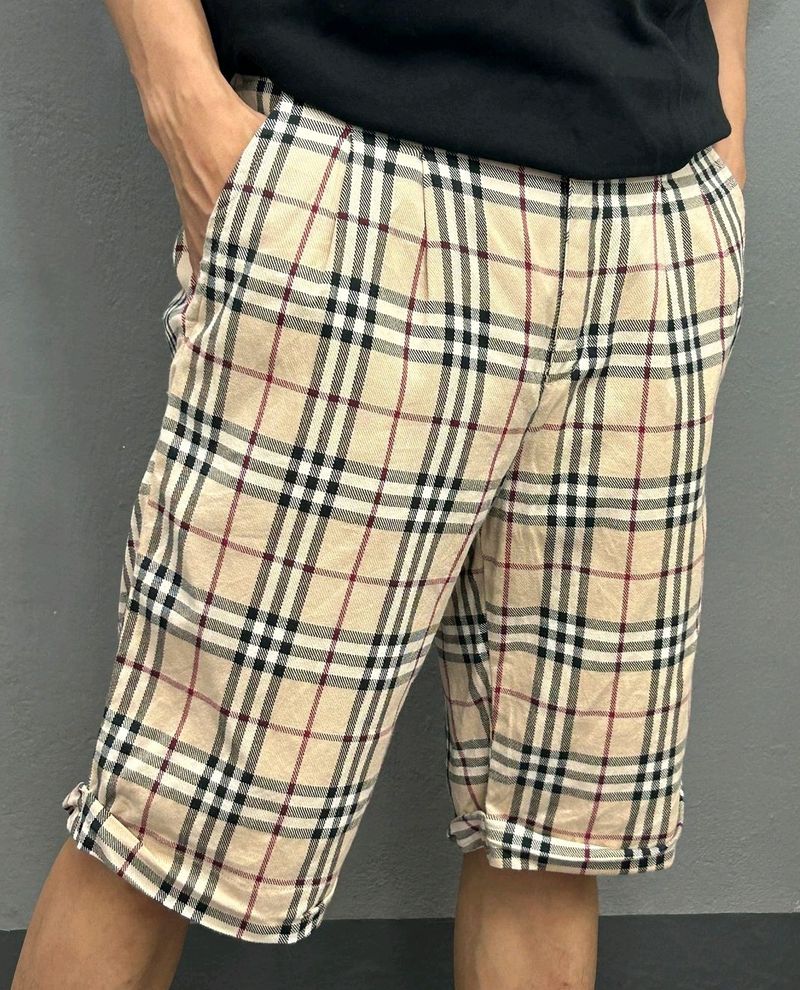 burberry plaid shorts