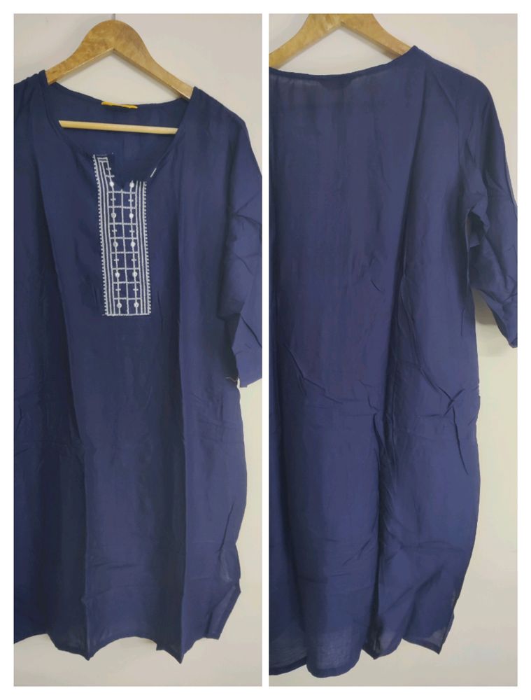 Navy Blue Kurta