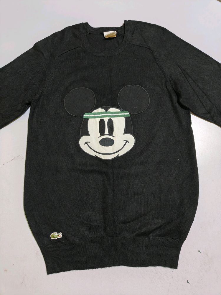 LACOSTE MEN'S CREW NECK DISNEY MICKEY sweater