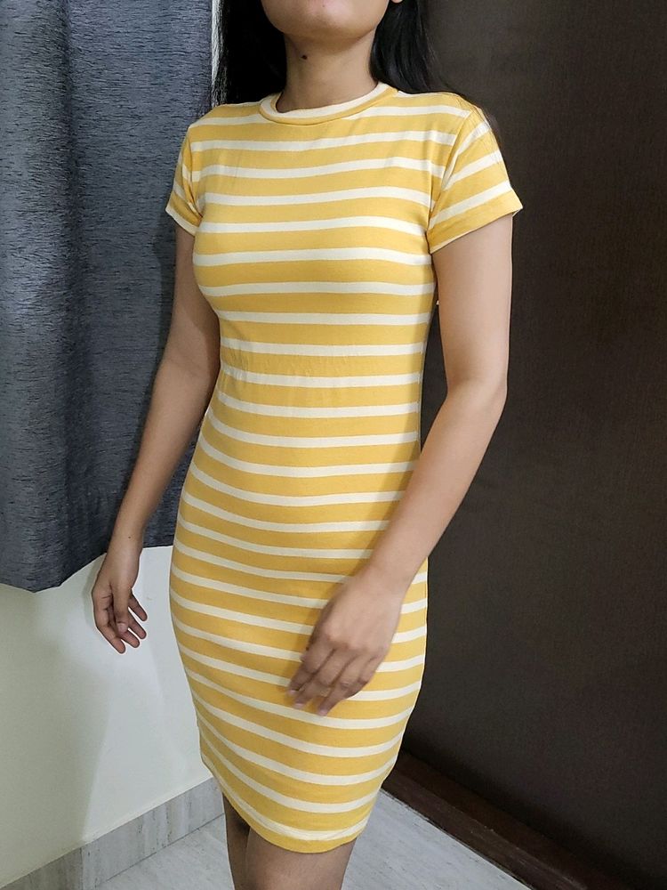 Mustard Bodycon Dress