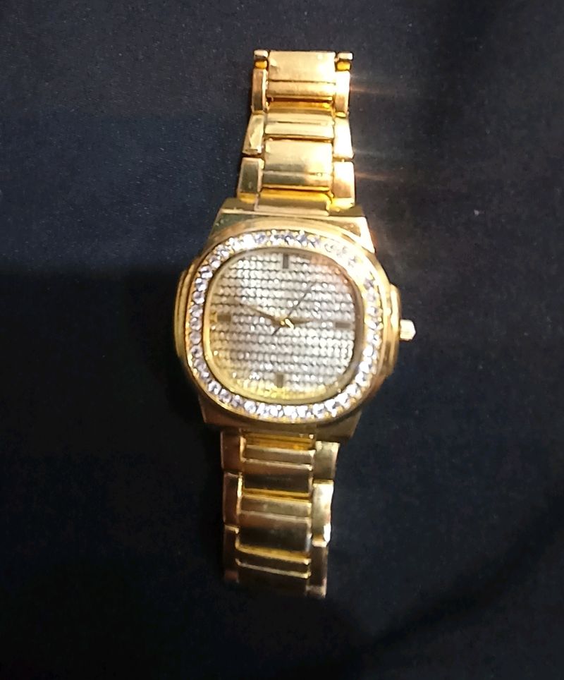 Gold plated dimond watch imported from Dubai