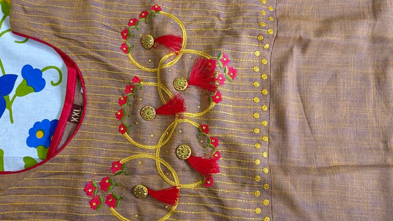 Cotton Blend Straight Kurta