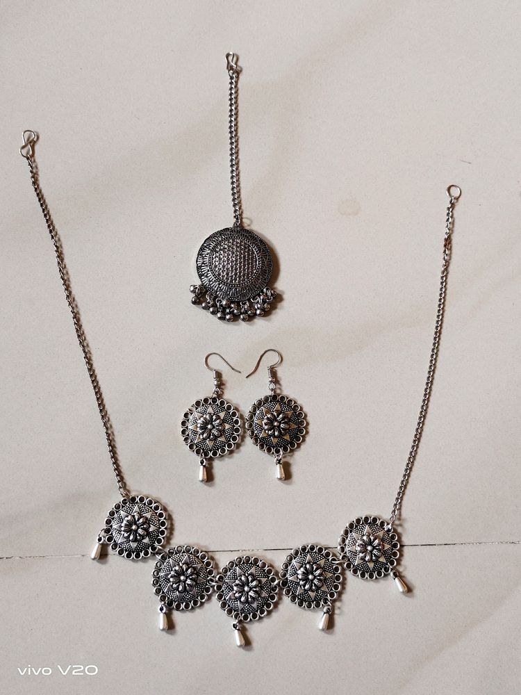 Beautiful 🤩 Silver Jewellery Set 🤍🤍🤍😍