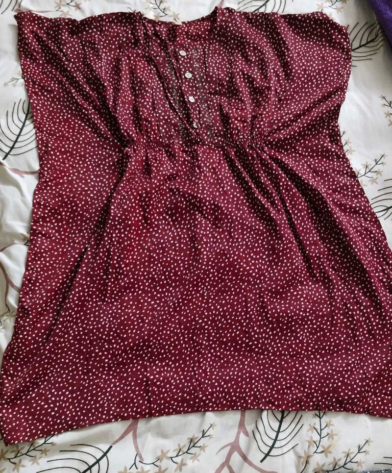 Maroon Colour Top