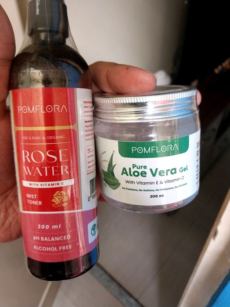 Rose Water & Aloevera Gel Combo