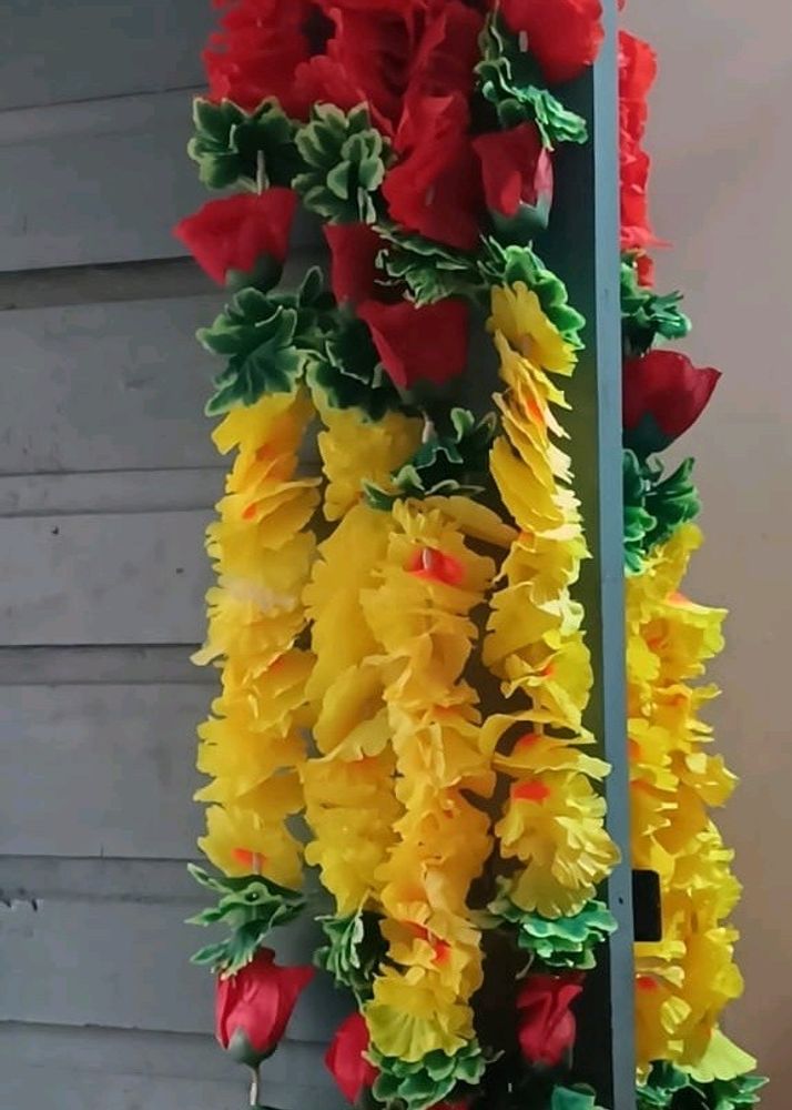 Diwali Decor  7 Ft Artificial Flowers Laad Mala