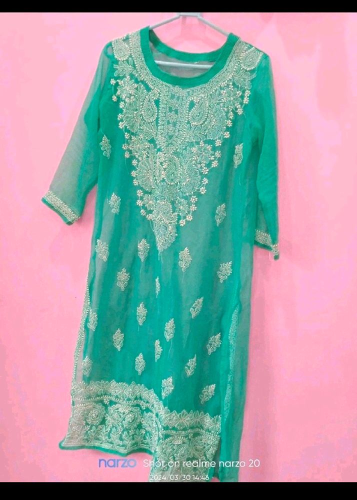 CHIKANKARI KURTA SUIT SET