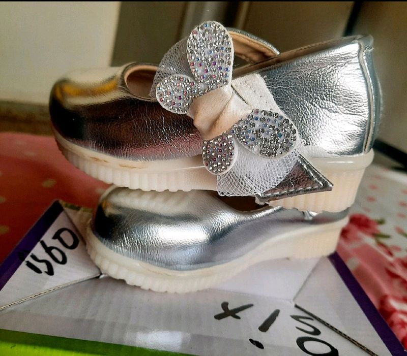 Sliver Baby Girl Sandal..