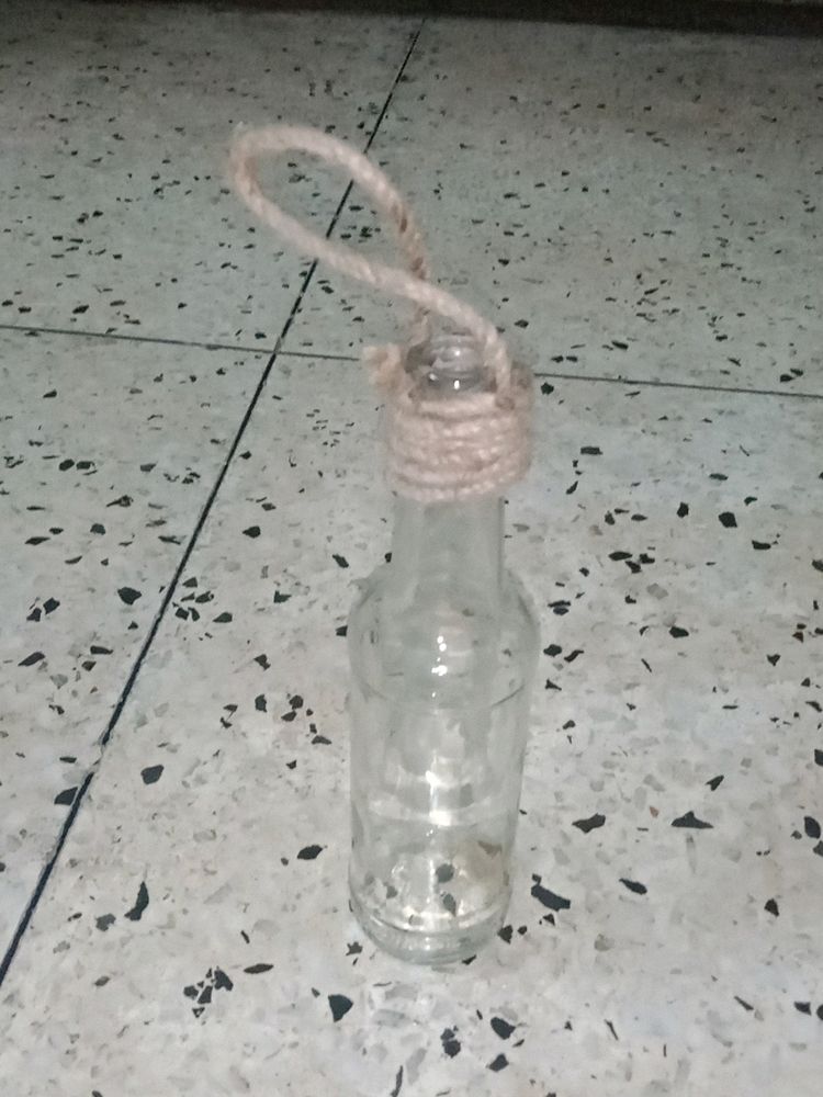Empty Hanging Glass Bottle For Craft