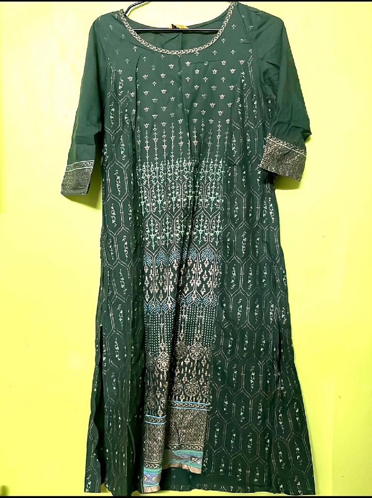 Aurelia Green Kurta For Women