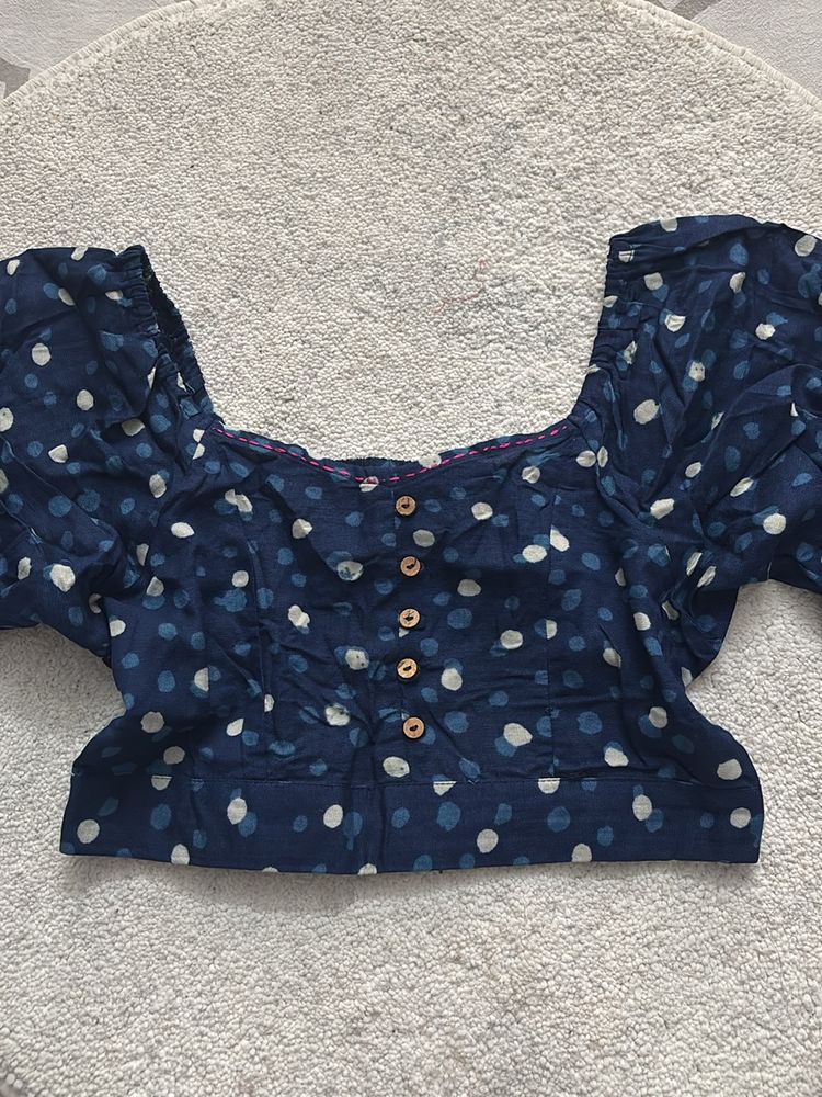 Navy Blue Top With Tag