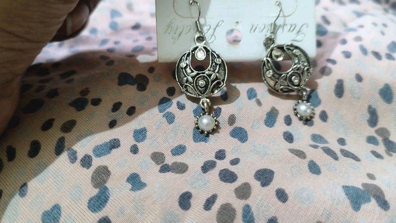 Black Metal Earrings