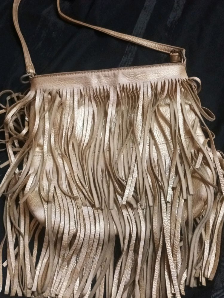 Fringe Leather Tassle Bag