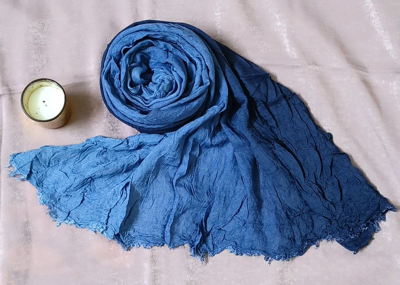 Blue Ombre Print Scarf 🧣 Hijab Duppatta