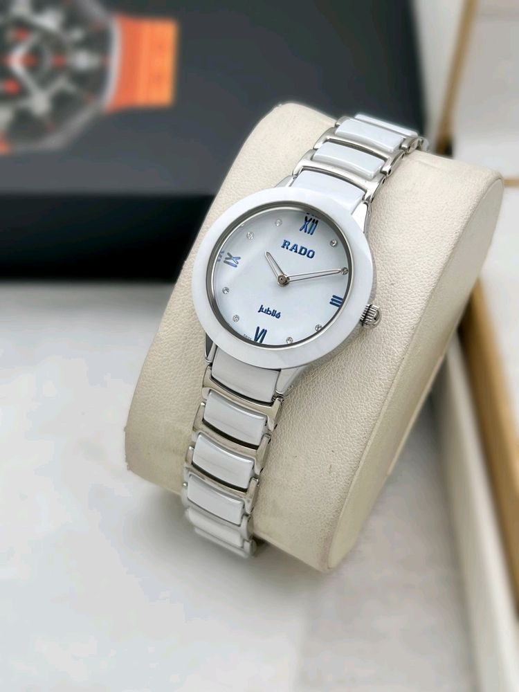 RADO CERAMIC LADIES WHITE WATCH @SALE